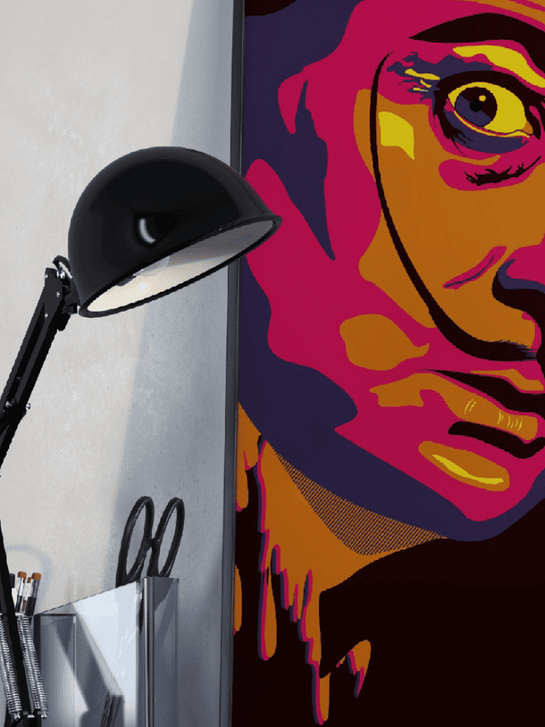 Project icon of Dali's portrait.